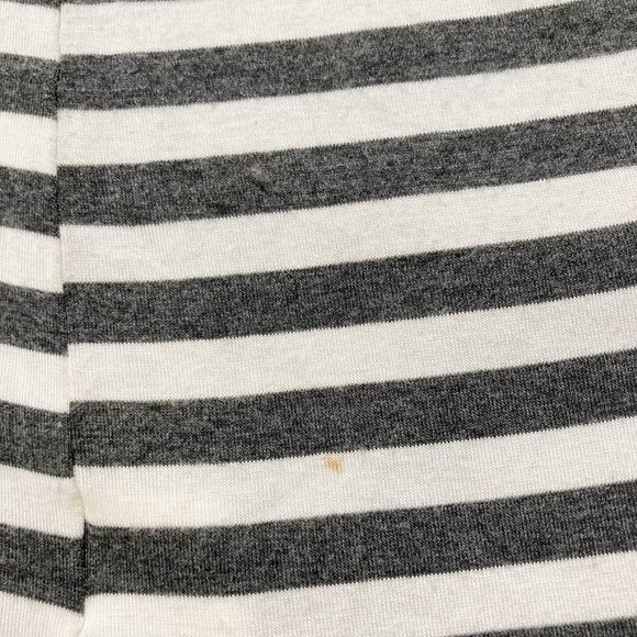 REBEL SUGAR Grey creamy white horizontal striped open front cardigan ~ SMALL MED - Picture 13 of 14